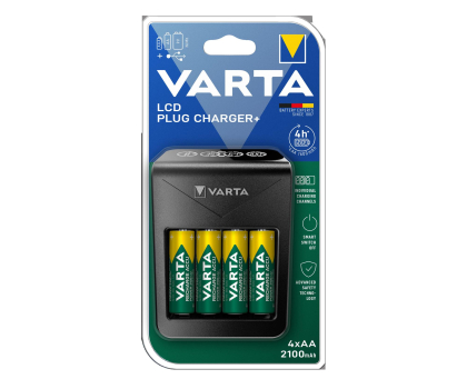 Akcesoria Foto Varta Łagowarka Plug Charger +4AA 2100 mAh